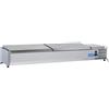 CoolHead Vetrina refrigerata porta bacinelle Modello VRX18/38SS in acciaio INOX Compatibile con vaschette 8 x GN 1/3