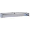 CoolHead Vetrina refrigerata porta bacinelle Modello VRX20/38SS in acciaio INOX Compatibile con vaschette 9 x GN 1/3 (non incluse)
