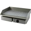 Beckers Fry Top Elettrico Modello GHN55R Piastra cromata rigata Piano cottura cm 55x35