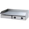 Beckers Fry Top Elettrico Modello GHN75L Piastra cromata liscia Piano cottura cm 72,5x40