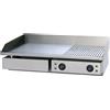 Beckers Fry Top Elettrico Modello GHN75RL Superficie 2/3 liscio e 1/3 rigato Piano cottura cm 72,5x40