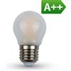 V-TAC LAMPADINA LED E27 4W FIL. OPACA BIANCO FREDDO A BULBO VT-1974-LED4497
