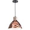 V-TAC PORTALAMPADA E27 PENDENTE RAME D300 VT-8300-LED3710