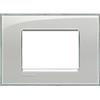 BTicino Placca 3 posti Grigio Ghiaccio Bticino Living LNA4803KG