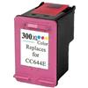 Cartuccia rigenerata ad inchiostro per Hp 300 XL Colore CC644EE