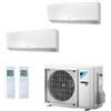 Daikin Condizionatore Climatizzatore Daikin Dual Split Inverter Serie FTXM/R Perfera R-32 Bluevolution 9000+9000+2MXM50M WiFi Incluso