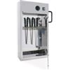 Allforfood Sterilizzatore elettrico per coltelli da parete - a raggi ultravioletti - mod. 7501 - capacita' 12 coltelli - potenza di irradiazione: n° 1 lampada uv/c w 16 - alimentazione 220/240v monofase 50/60hz - dim. cm l 36 x p 13 x h 67 - norma ce