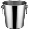 Ristosubito Secchiello champagne in acciaio inox con anelli Modello 340-300