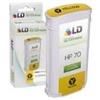 HP CARTUCCIA COMPATIBILE HP DESIGNJET Z2100 HP 70 C9454A GIALLO