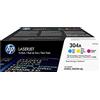 HP MULTIPACK TONER ORIGINALE HP CF372AM 304A CMY 3PZ CC531A CC532A CC533A