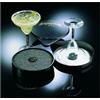 Ristosubito Bordatore di bicchiere a 3 unità in plastica infrangibile Colore nero Ideale per salviette, cucchiaini ed altri accessori su banchi bar Modello BOR3