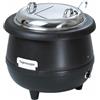 Ristosubito Zuppiera elettrica in acciaio inox con coperchio Regolazione Modello TRADIZIONALE