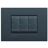BTicino Placca 3 posti Antracite Bticino Living Air LNC4803AR