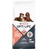 Opti Life Skin Care Medium/Maxi Cane, con salmone e riso 2 x 12,5 kg