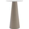 Plust Tavolo alto Fura Ø 60 Piano bianco