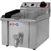 Beckers Friggitrice Elettrica Da banco con rubinetto Modello FBR13LT Potenza: KW 5 Monofase