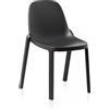 EMECO BROOM STACKING CHAIR set da 2 sedie senza braccioli - 2xBROOM-DARK-GREY