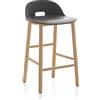 EMECO ALFI COUNTER STOOL LOW BACK sgabello con schienale basso - ALFI24ALDARKGREY