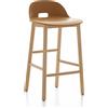EMECO ALFI COUNTER STOOL LOW BACK sgabello con schienale basso - ALFI24ALSAND