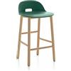 EMECO ALFI COUNTER STOOL LOW BACK sgabello con schienale basso - ALFI24ALGREEN