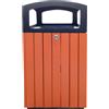 Ristosubito Gettacarte quadrato da esterno MDL Colore nero-polistirene Modello 110511 Capacità Lt. 90 Dim. cm L.97 P.45 H.45