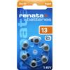 Renata ZA13 Free Mercury - BLISTER da 6 BATTERIE PER PROTESI ACUSTICHE