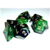 Chessex Set 7 dadi poliedrici Gemini (giallo/nero-verde) CHX26439
