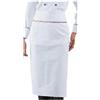 Ristosubito Grembiule Cuoco Rondin Italy IC 100% cotone Colore bianco con cordino logo Italia Modello 114410