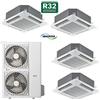 CLIMATIZZATORE QUADRI CASSETTA 18+18+18+18 DC INVERTER CLASSE A++A+ LINEA 2026 U.E PENTA SPLIT GAS R-32 WI-FI READY AM5-H42/4DR3