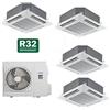 CLIMATIZZATORE QUADRI CASSETTA 9+9+12+12 DC INVERTER CLASSE A++A+ LINEA 2026 GAS R-32 WI FI READY AMH4-H28/4DR3