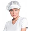 Ristosubito Cuffia donna rete con visiera IC 65% Poliestere 35% cotone Colore bianco Modello 081010