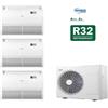 CLIMATIZZATORE TRIAL 9+9+12 PAVIMENTO SOFFITTO FULL DC INVERTER CLASSE A++A+ GAMMA 2024 GAS R-32