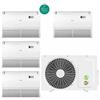 CLIMATIZZATORE QUADRI 18+12+12+12 PAVIMENTO SOFFITTO DC INVERTER CLASSE A++A+ GAMMA 2025 GAS R-32 WI-FI READY U.E PENTA SPLIT