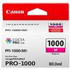 Canon Cartuccia Magenta Pfi-1000M 0548C001 5885 Pagine 80Ml Originale