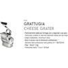 Tre Spade TOOLLIO cheese grater tool Accessorio grattugia per robot da cucina TOOLLIO, PRODOTTO IN ITALIA
