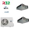 CLIMATIZZATORE DUAL 12+18 CANALIZZATO DC INVERTER CLASSE A++A+ GAMMA 2025 GAS R-32 WI-FI READY UNITA' ESTERNA QUADRI SPLIT 36000