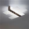 Linea Light TRIAD Parete/Soffitto 25x48cm. Noce | Cod. 90229
