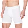 Calida - New boxer uomo mezza gamba aperto, 5/L, BIANCO