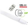 V-TAC TUBO A LED NANOPLASTICA 9W BIANCO CALDO 1200LM 60CM VT-6085-LED6299
