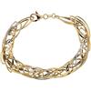 Gioielleria Lucchese Oro Bracciale donna in oro giallo e bianco 803321730995