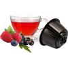 Caffè Kickkick 16 Tisana ai Frutti di Bosco Compatibili Nescafè Dolce Gusto