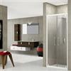 Novellini Box Doccia Porta Doccia a 2 Battenti Rose Rosse B 70 - Profilo : Bianco - Vetro : Satinato