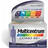 Multicentrum Uomo 50+ Integratore Vitamine Minerali Vitamina C B6 Zinco, 30 Cpr