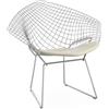 KNOLL poltrona con cuscino BERTOIA DIAMOND - 421LCKC-VI02