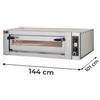 Forno Elettrico Pizzeria Professionale Manuale Laterale Singolo 6 Pizze Diametro 34 Cm H 15 Cm