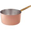 Baldassare Agnelli Pentole Agnelli Linea Rame Casseruola Alta con Manico Inox, Marrone, 24 cm