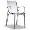 Scab Sedia Vanity con braccioli 2654 sedia in policarbonato di Scab Design - minimo 2 pezzi : Colore - Trasparente