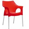 Scab Sedia di Scab OLA Design poltroncina in Tecnopolimero impilabile per esterno/interno : Colore - Rosso