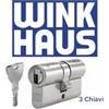 WINKHAUS Cilindro Europeo di sicurezza 3 Chiavi 30/45 (75mm.)