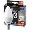 Wiva Lampadina Oliva Led E14 7W 540 lm - Confezione da 3 pezzi